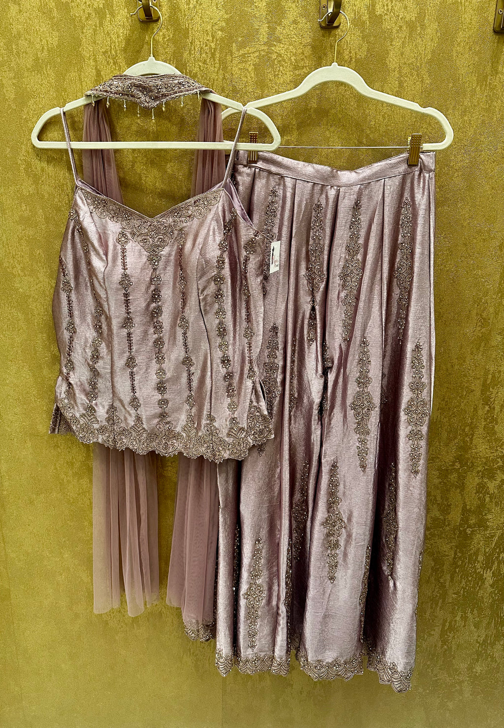 Lavender Sharara fusion set