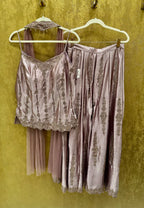Lavender Sharara fusion set