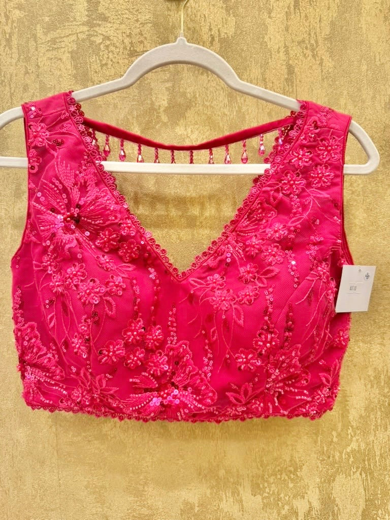 Hot pink skirt set