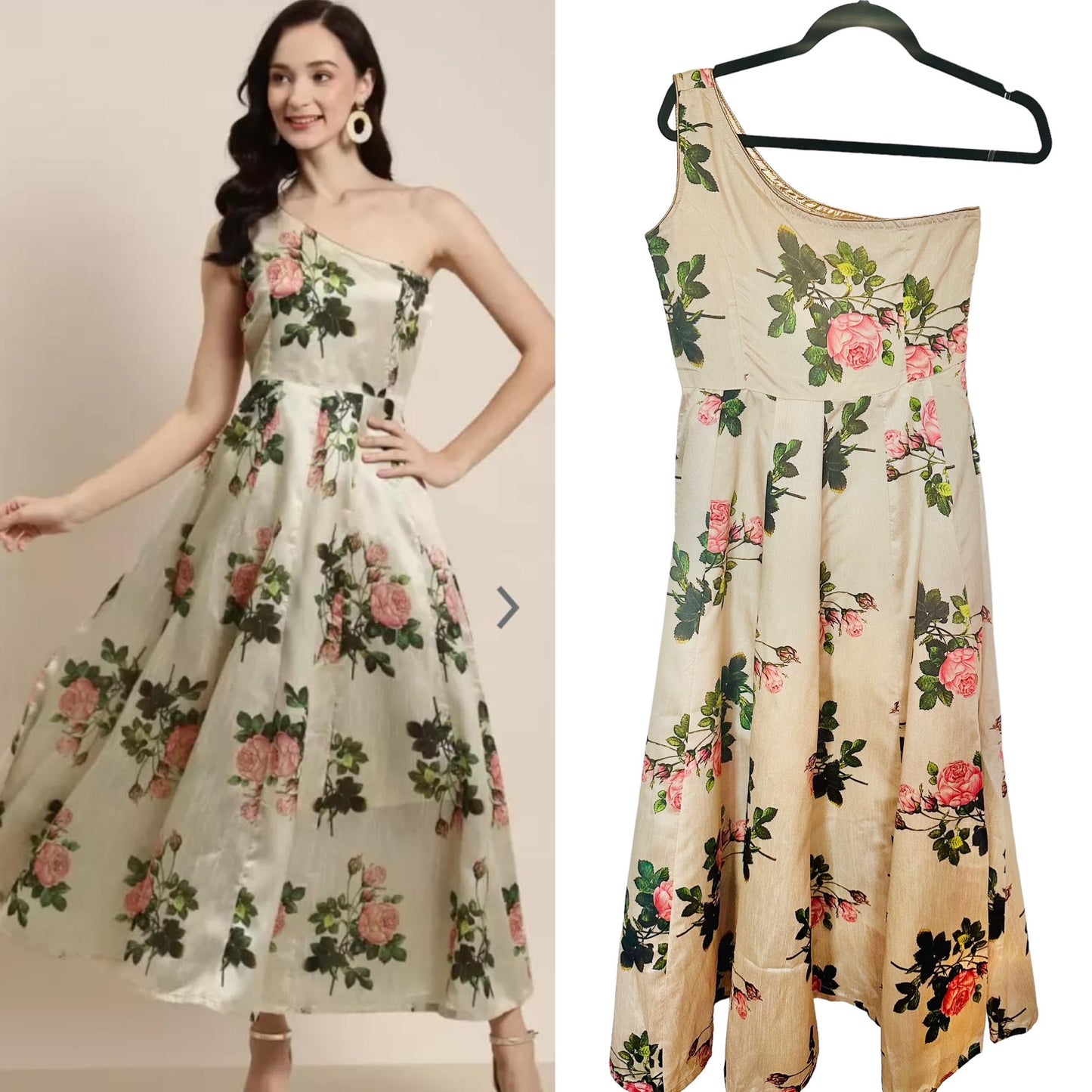 Ivory floral dress