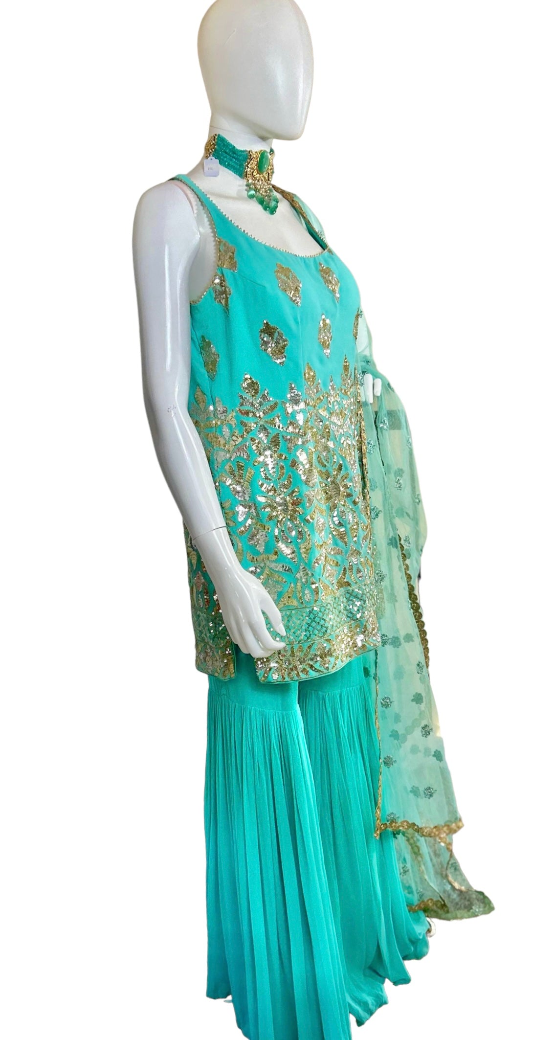 Turquoise garara set