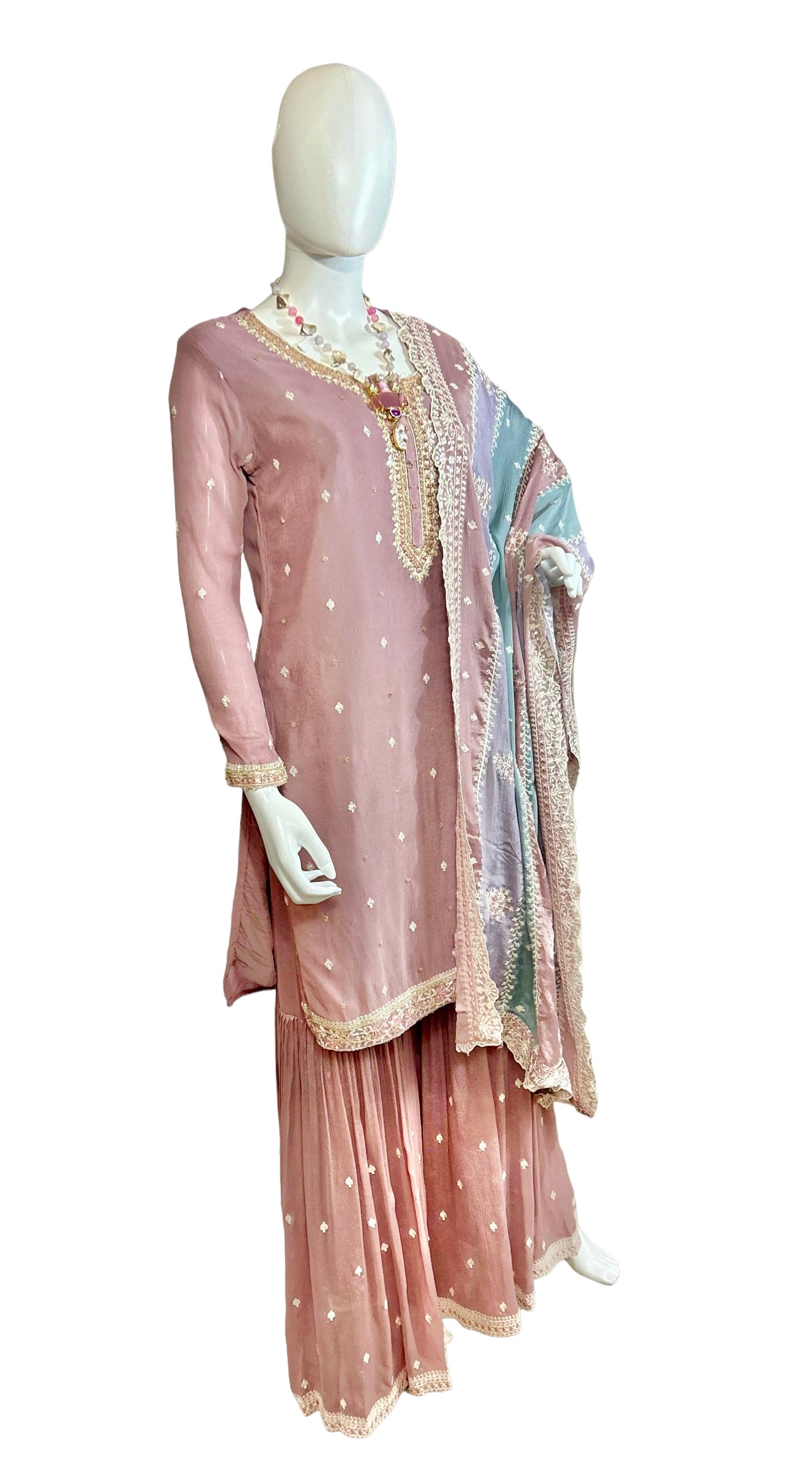 Onion pink sharara set