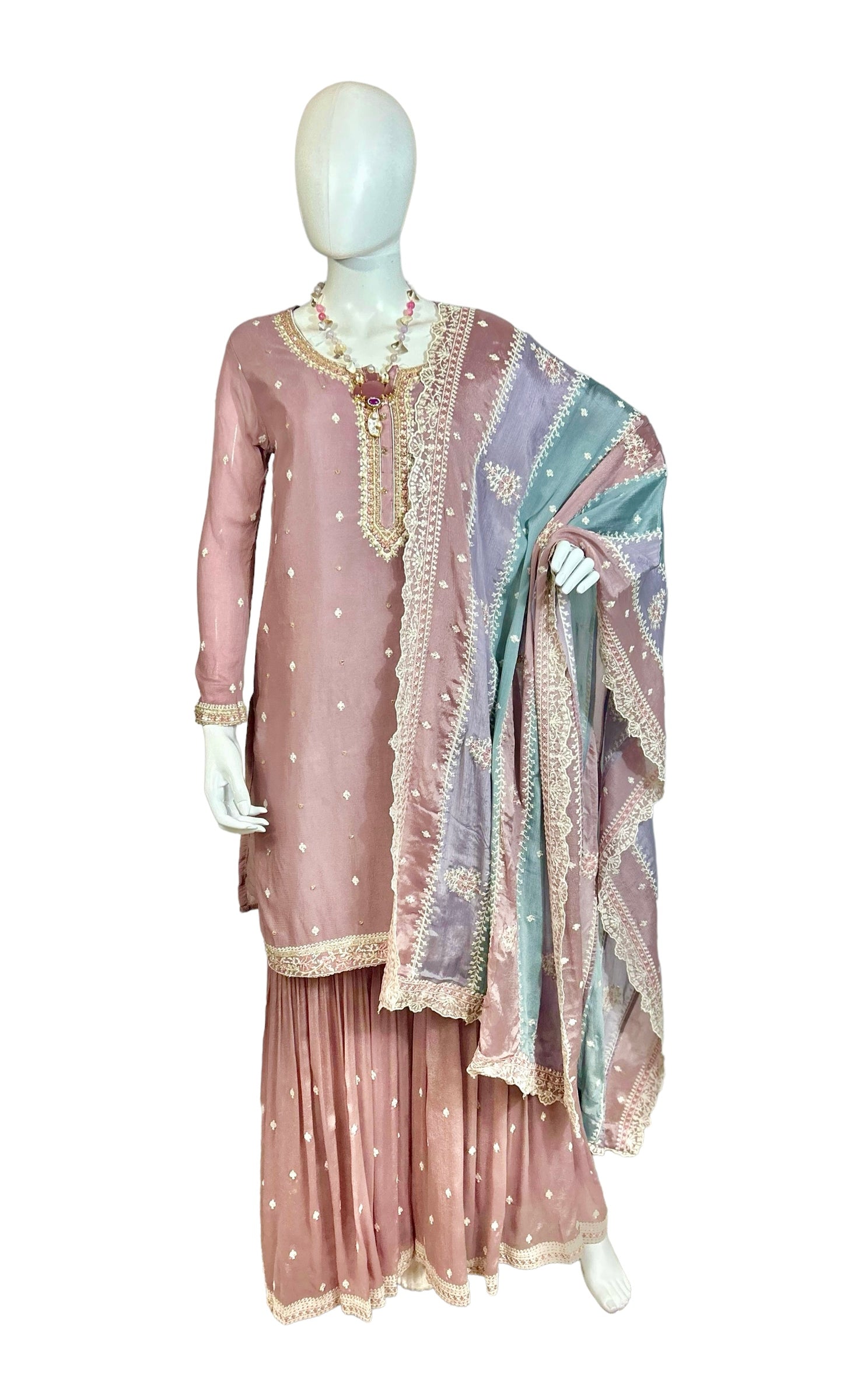 Onion pink sharara set