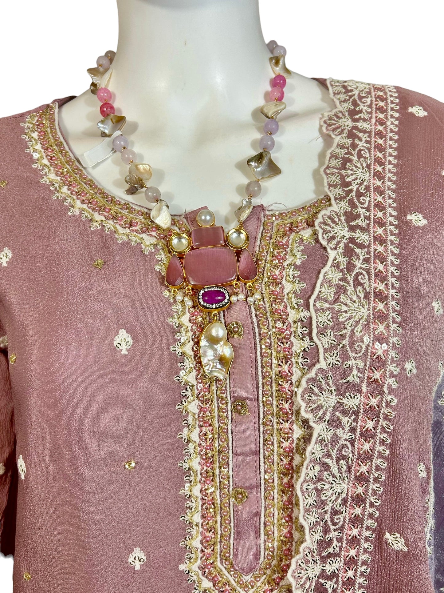 Onion pink sharara set