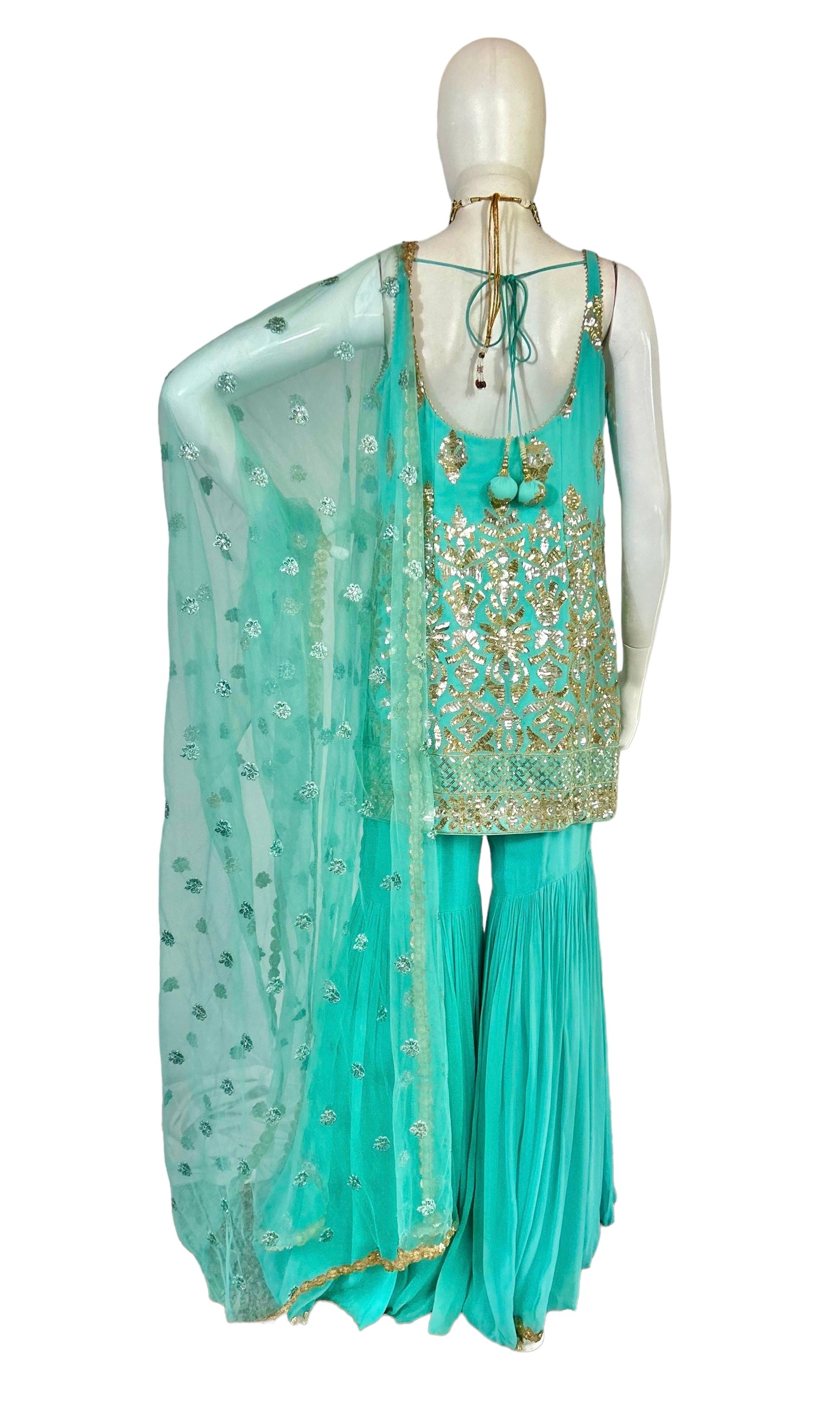 Turquoise garara set