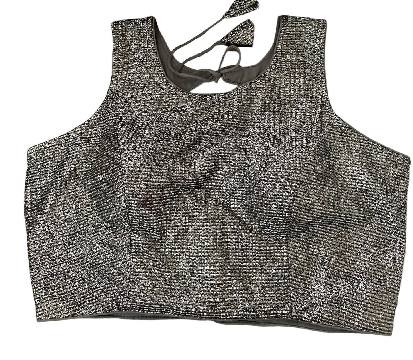 Silver grey shimmer blouse