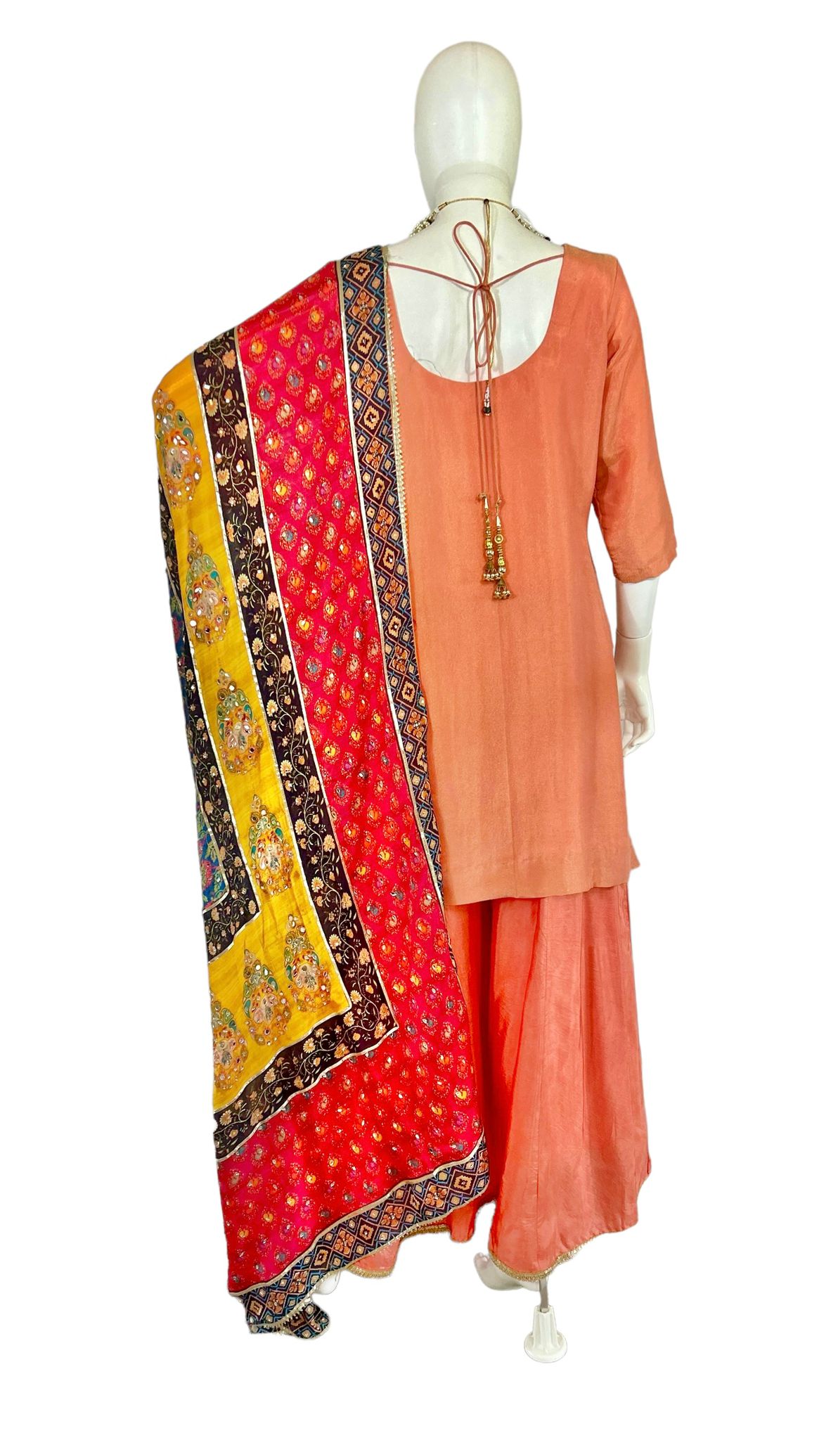 Rustish orange sharara suit