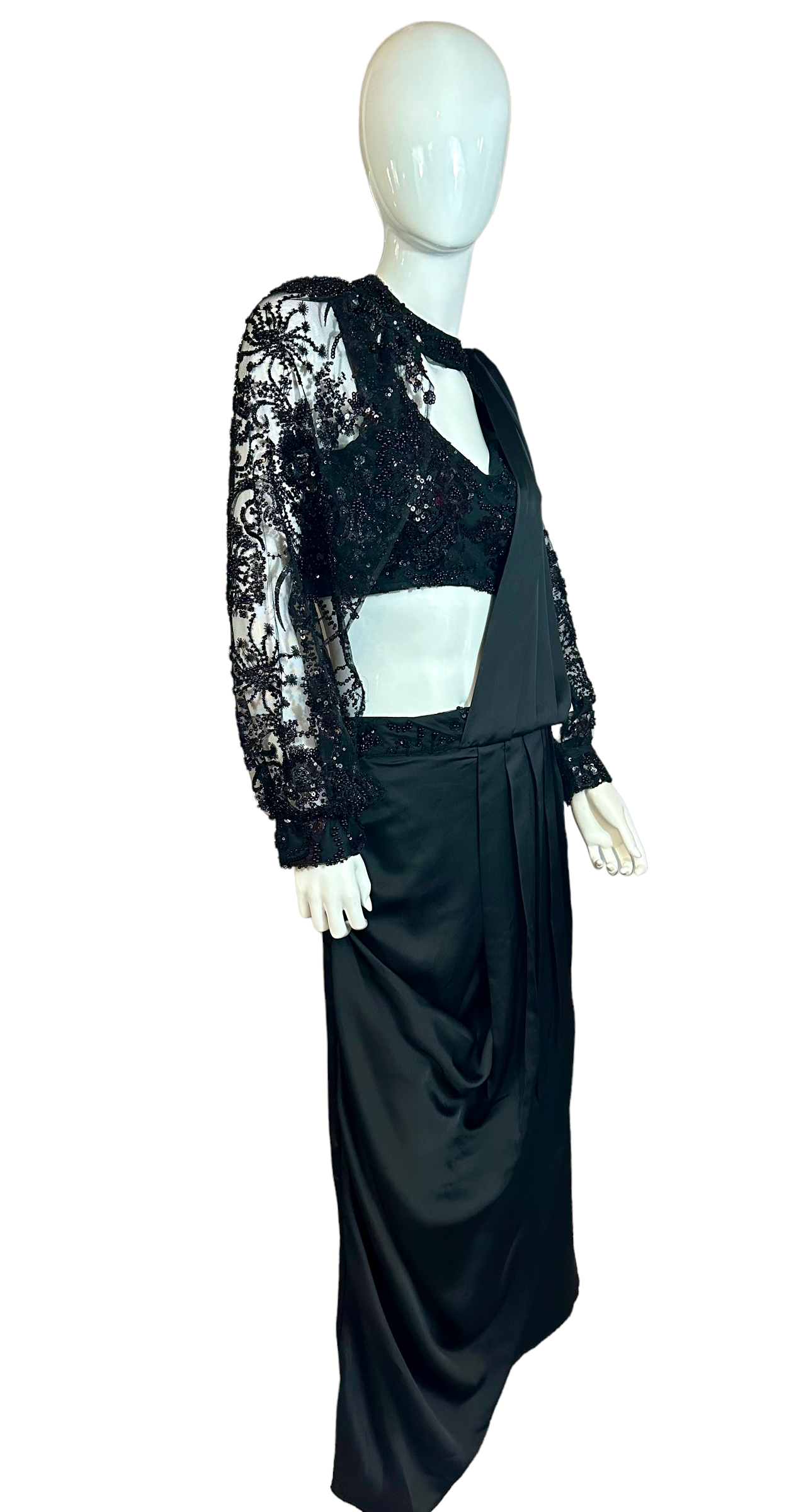 Black fusion drape