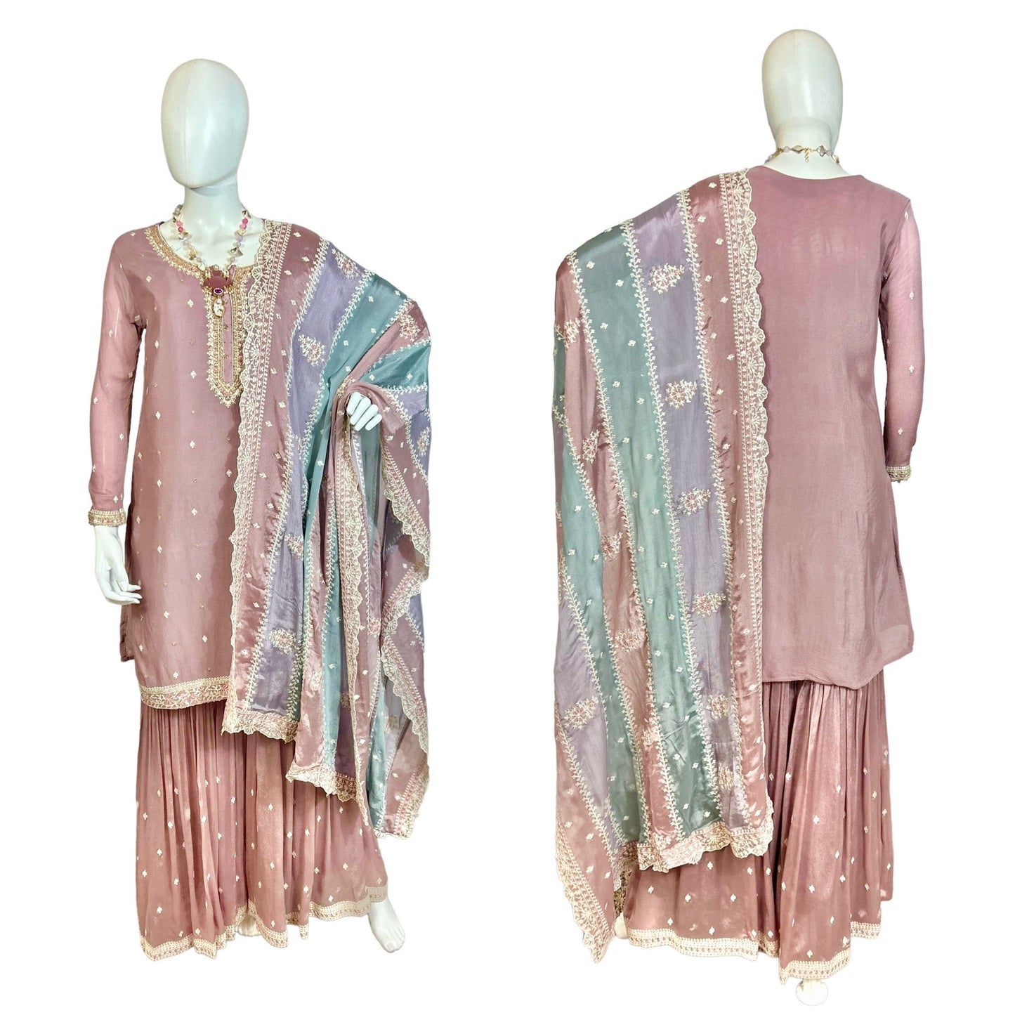 Onion pink sharara set