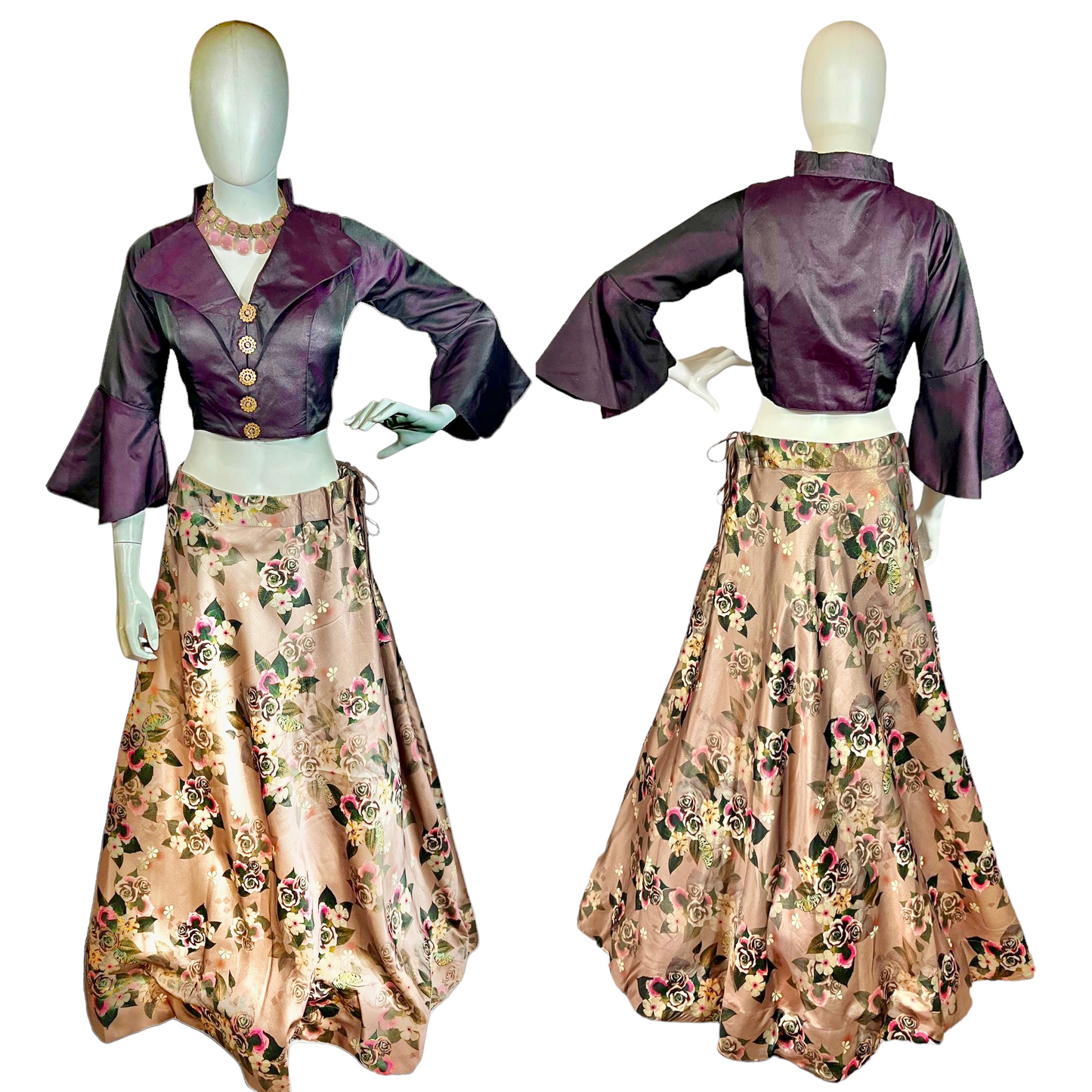 Floral skirt set