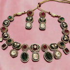 Ruby n emerald stone set