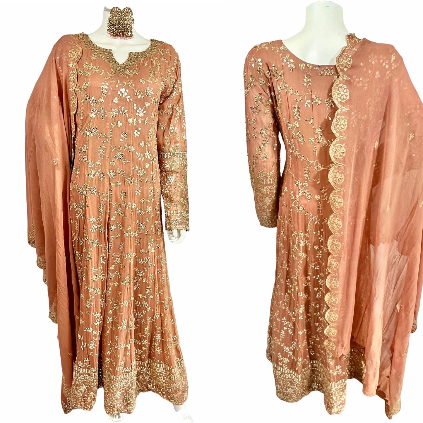 Sequins georgette anarkali