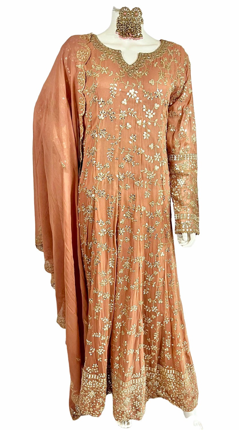 Sequins georgette anarkali