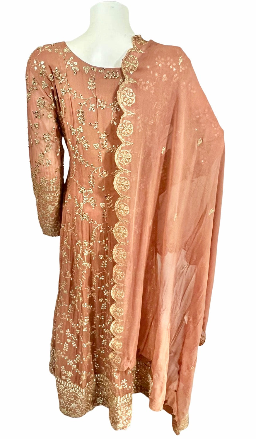 Sequins georgette anarkali