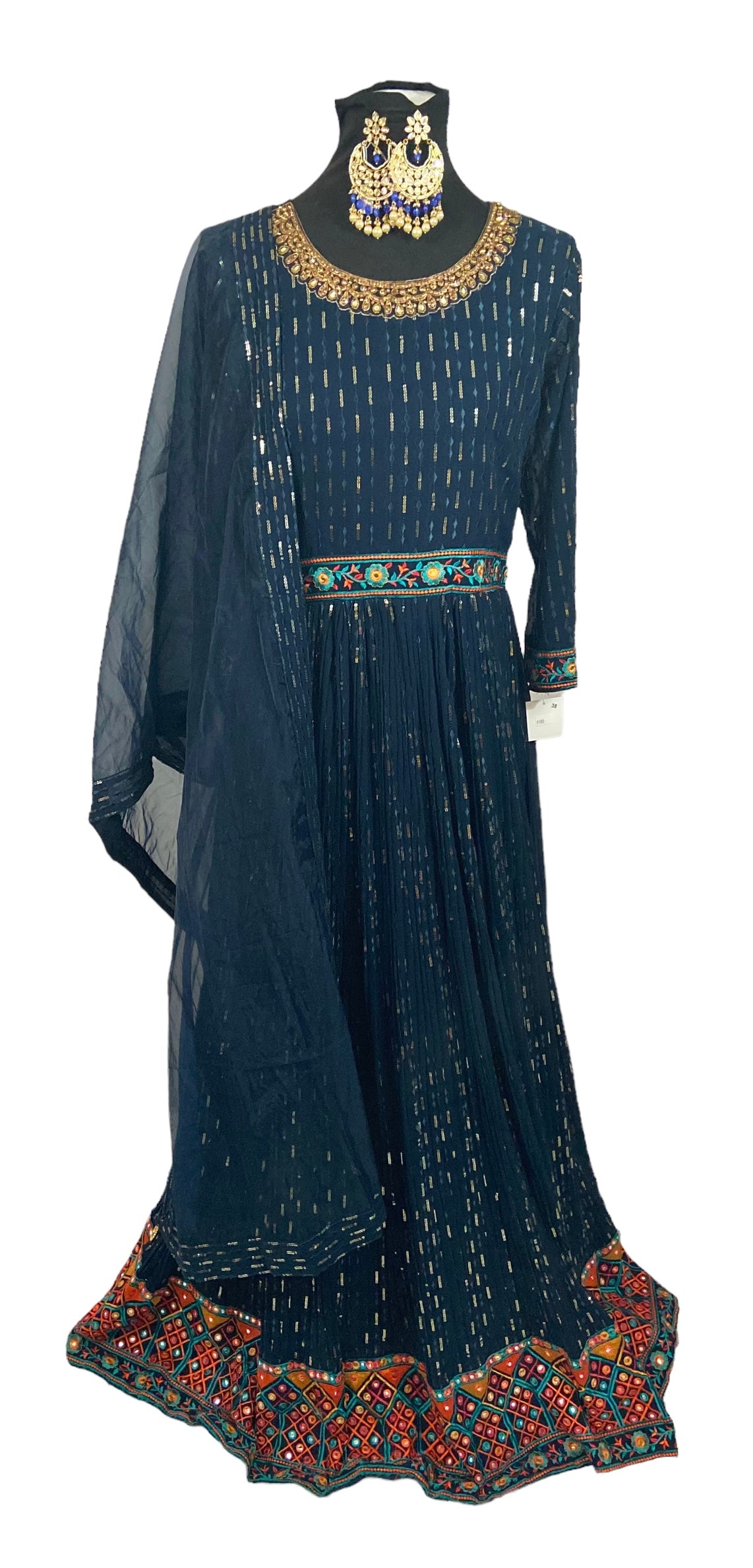 Navy blue pakistani dresses best sale