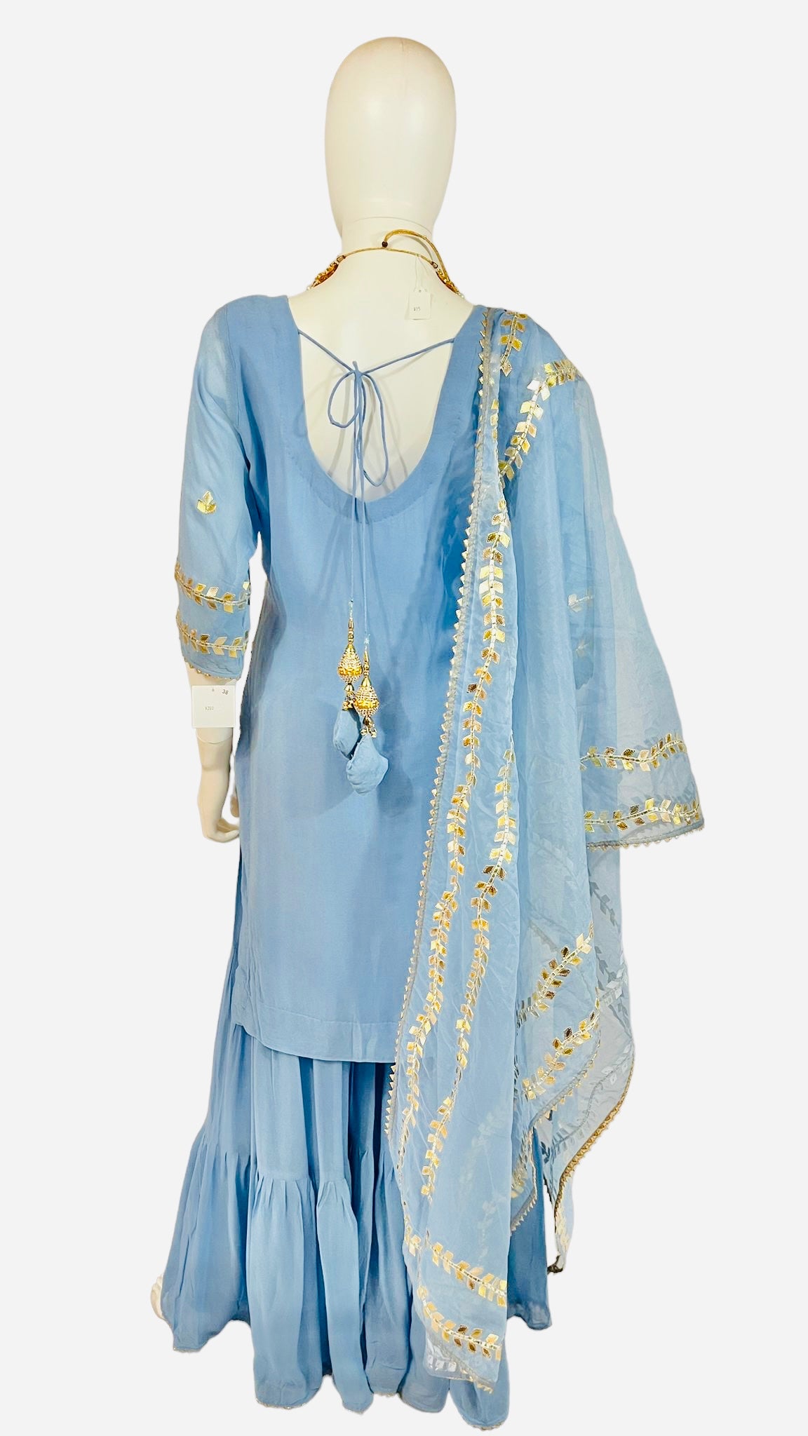 Buy Royal Blue Zardozi Embroidered Sharara Set by Designer SHYAM NARAYAN  PRASAD Online at Ogaan.com